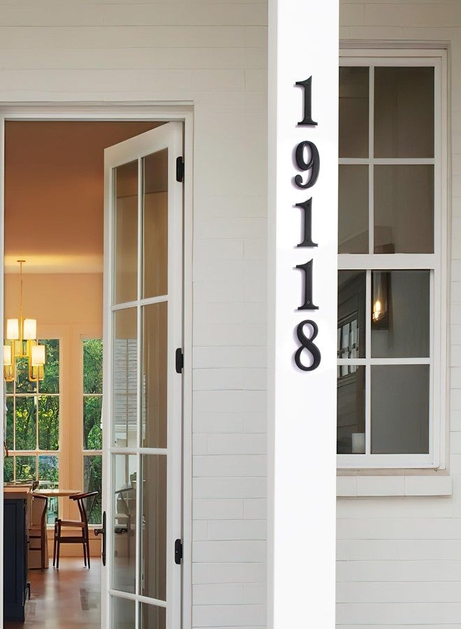 Emotionlite House Numbers 7, Emotionlite House Address Numbers, Black Large Modern House Numbers for Outside, Metal Mailbox Number, 5" Zinc Alloy Style - Image 3